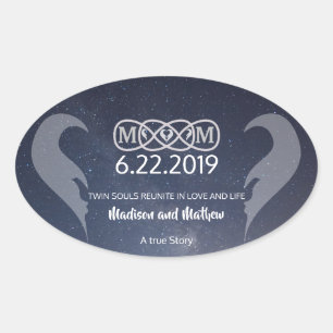 Twin Flame Aufkleber