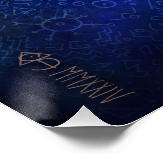 Twin flame balance artwork poster (Ecke)