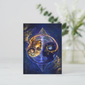 Twin flame balance artwork postkarte (Stehend Vorderseite)