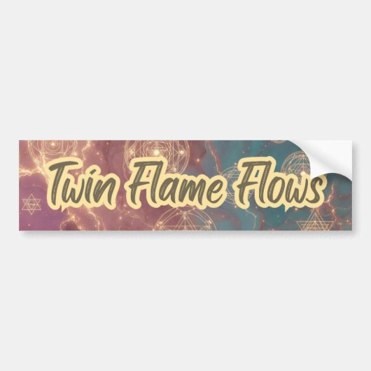 Twin Flame Flows Aufkleber Autoaufkleber (Vorne)