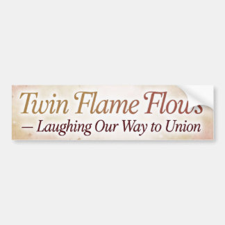 Twin Flame Flows Lachender Aufkleber Autoaufkleber