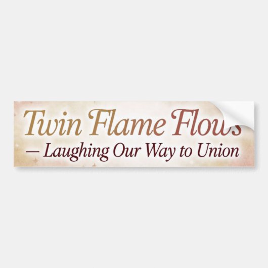 Twin Flame Flows Lachender Aufkleber Autoaufkleber (Vorne)