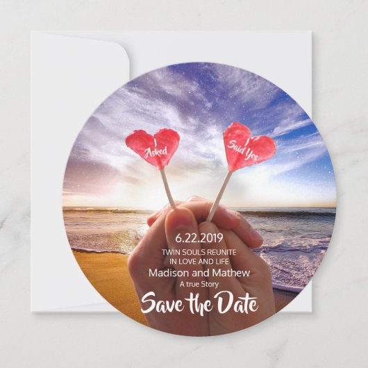 Twin Flame Save-the-Dates Save The Date (Vorderseite)