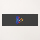 Twin Flame Symbol Yogamatte (Vorderseite (Horizontal))