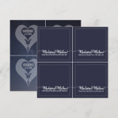 Twin Flame Wedding Table Cards Save The Date (Vorne/Hinten)