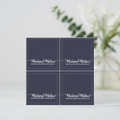 Twin Flame Wedding Table Cards Save The Date (Stehend Vorderseite)