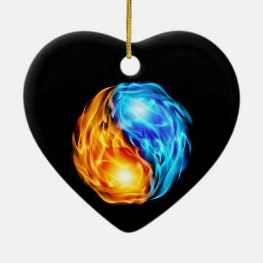 Twin Flames Keramik Ornament (Hinten)