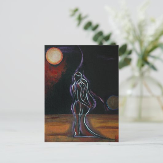 Twin Flames Postkarte (Stehend Vorderseite)