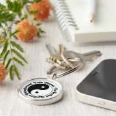 Twin Flames Quantum Entanglement Yin Yang Schlüsselanhänger (Seite)