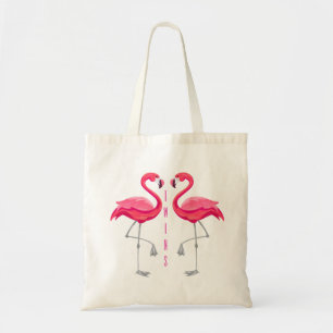 Twin Flamingos Tragetasche