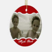 Twin Foto Red Keramikornament (Rechts)
