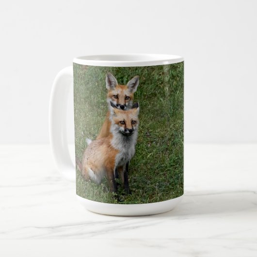 Twin Foxes Coffee Tasse (Vorderseite Links)