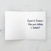 TWIN-From SUNRISE TO SUNSET=FANTASTISCHER GEBURTST Karte (Innenseite)