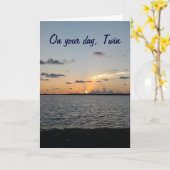 TWIN-From SUNRISE TO SUNSET=FANTASTISCHER GEBURTST Karte (Gelbe Blume)