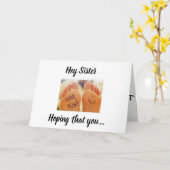 ***TWIN*** GEBURTSTAG WÜNSCHE VON *SPRECHFÜTTUNG* KARTE (Gelbe Blume)