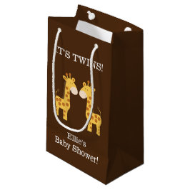 Twin Giraffen Twins Baby Dusche Custom Geschenktas Kleine Geschenktüte