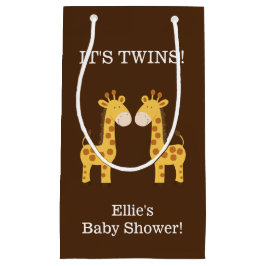 Twin Giraffen Twins Baby Dusche Custom Geschenktas Kleine Geschenktüte