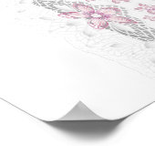 Twin Girl Baby Showbanner Poster (Ecke)