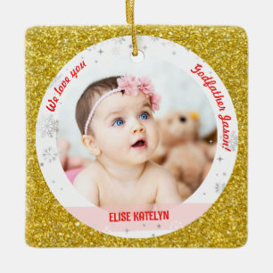 Twin Girl Boy Foto Godami First Christmas Baby Keramikornament