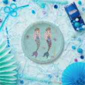 Twin Girl Mermaid Birthday Party Teller (Party)