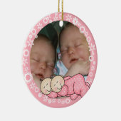 Twin Girls 1. Weihnachtsfeier Keramikornament (Rechts)