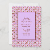 Twin Girls 8. Geburtstagsparty Einladung (Rückseite)