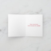 Twin Girl's Baby Duwer Gratulation Neue Eltern Einladung (Innenseite)