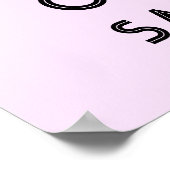 Twin Girls Baby Showbanner Poster (Ecke)