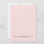 Twin Girls Baby Shower Einladung Pink (Rückseite)