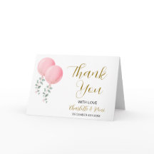 Twin Girls Babydusche Danke Karte