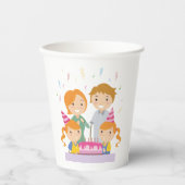 Twin Girls Birthday Pappbecher (Vorderseite)