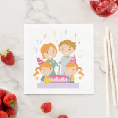 Twin Girls Birthday Serviette (Beispiel)