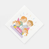 Twin Girls Birthday Serviette (Ecke)