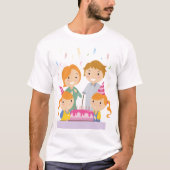 Twin Girls Birthday T-Shirt (Vorderseite)