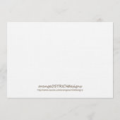 Twin Girls Christening/Taufe Einladung (Rückseite)