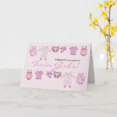 Twin Girls Glückwünsche Karte (Gelbe Blume)