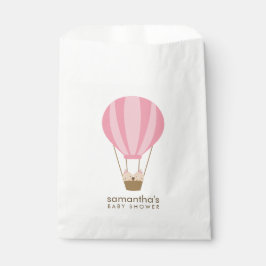 Twin Girls in Pink Balloon Baby Dusche Geschenktütchen