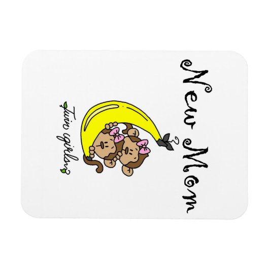 Twin Girls Junge Mutter Geschenke Magnet (Horizontal)