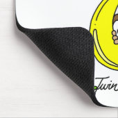 Twin Girls Junge Mutter T - Shirt und Geschenke Mousepad (Ecke)