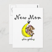 Twin Girls Junge Mutter T - Shirt und Geschenke Postkarte (Vorne/Hinten)