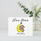 Twin Girls Junge Mutter T - Shirt und Geschenke Postkarte (Stehend Vorderseite)