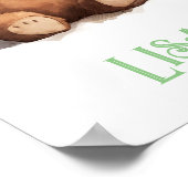 Twin Girls Kinderzimmer, Vintag Teddy Bears, Poster (Ecke)