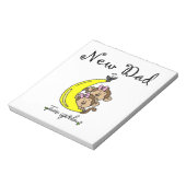 Twin Girls New Dad Geschenke Notizblock (Rotiert)