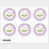 Twin Girls Pea in einem Pod Baby Shower Sticker (Blatt)