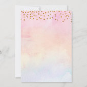 Twin Girls Pink Lambs Einladung (Rückseite)