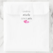 Twin Girls Runder Aufkleber (Tasche)