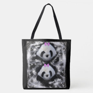 Twin Girls Tote Bag Tasche