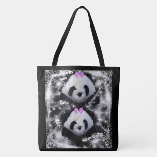 Twin Girls Tote Bag Tasche (Vorderseite)