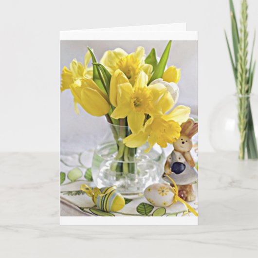 ***TWIN**** - GLÜCKLICH *OSTERN* UND * FRÜHJAHR* FEIERTAGSKARTE (Vorderseite)