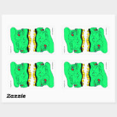 Twin Goblin Heads Sticker (Blatt)